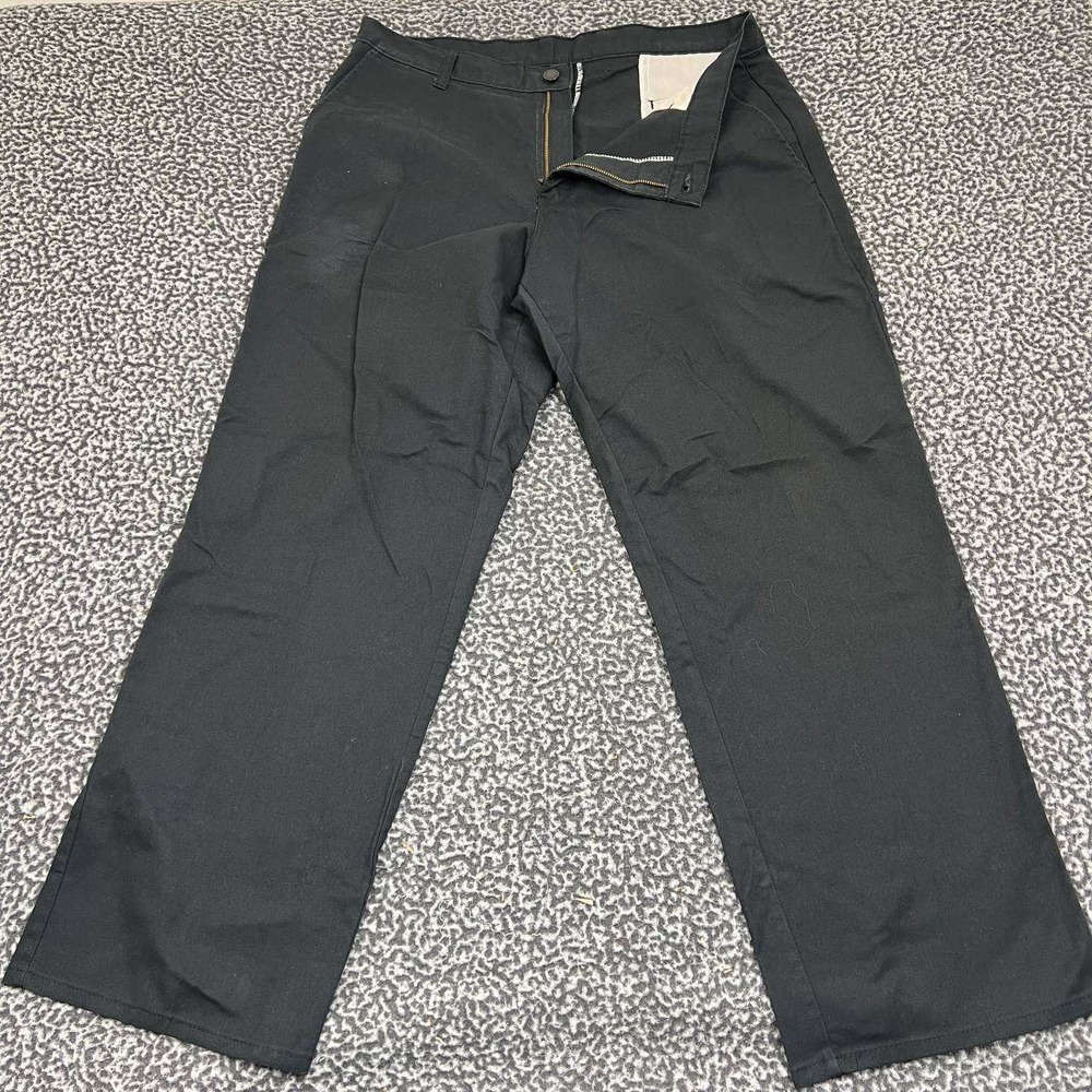 Dickies Pants Men 36x30 Black Straight Leg Flat Front Pockets Adult Outdoor